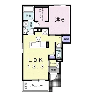 マーベラス坂ノ市【1階】の間取り
