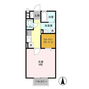 ベルフォーレ【1階】の間取り