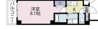 ルミエナ東三国【4階】の間取り