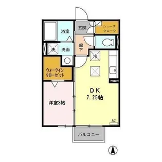 セジュールだいわ【1階】の間取り