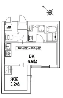 マリオン千川【4階】の間取り