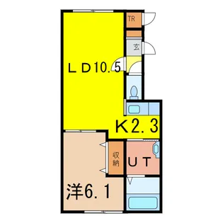 プレジール【1階】の間取り
