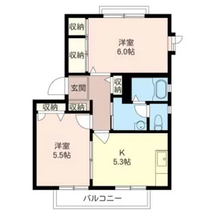 CALMLY COURT【2階】の間取り
