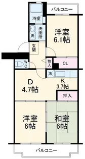 ロイヤルグリーン八千代【1階】の間取り