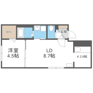 ル・シエル白石【2階】の間取り