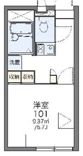 レオパレスリュウタロウ【1階】の間取り