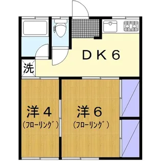 つかさハイツ【1階】の間取り