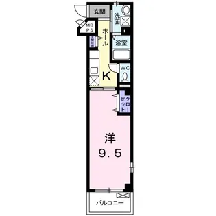 PATIO de.神泉苑【2階】の間取り