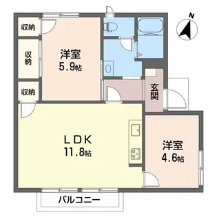 フレグランスいしや【2階】の間取り