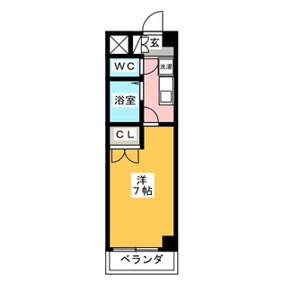 ヴィアルCITY今池【4階】の間取り