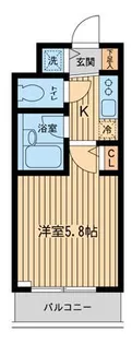 ザ・パーククロス市ヶ谷【2階】の間取り