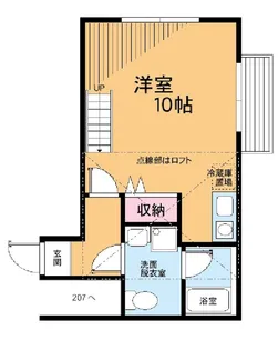 カスティーロ仲六郷【1階】の間取り