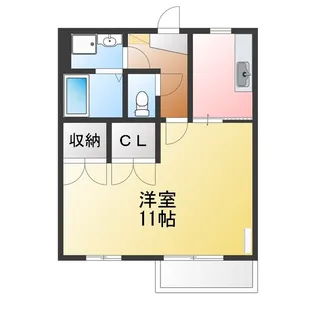 ハイツ西大根V【1階】の間取り