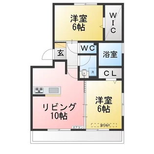 ヴァンベール【3階】の間取り