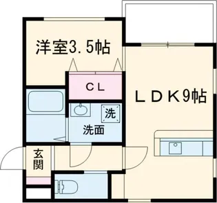 朝風のノーブル【1階】の間取り