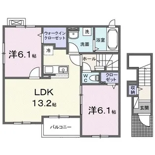 DK OKAMURA【2階】の間取り