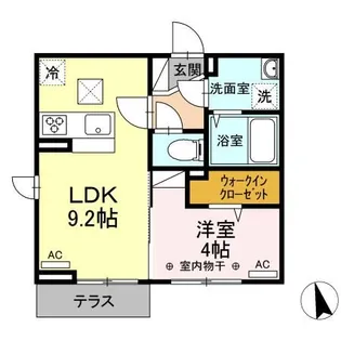 ドルチェ山手【1階】の間取り