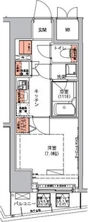 ハーモニーレジデンス三田【6階】の間取り