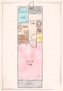 MIME【3階】の間取り