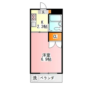 Sky Star View日野【3階】の間取り