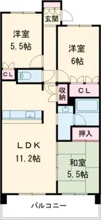 サンクレイドル宇都宮南大通り【8階】の間取り