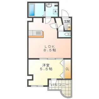 プロニティヒロ【2階】の間取り