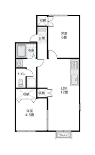 ハイツブルメリアA【2階】の間取り