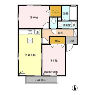 ビューテラス【1階】の間取り