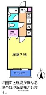 クリスタルローズ梶ヶ谷【1階】の間取り