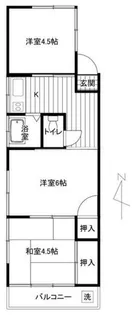 松庵フラット【2階】の間取り
