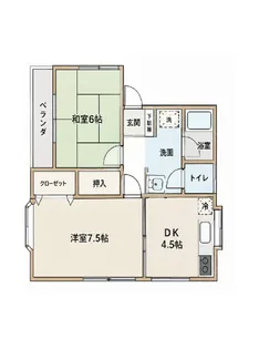 ドリームタウン A棟【1階】の間取り