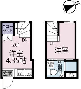 chalet新検見川アネックス【1階】の間取り