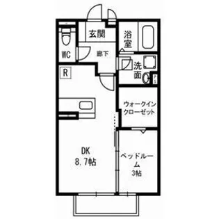 ルミエールKII【1階】の間取り