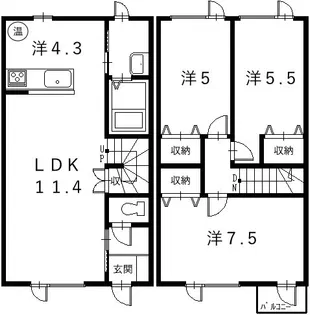 イーストヒルズの間取り