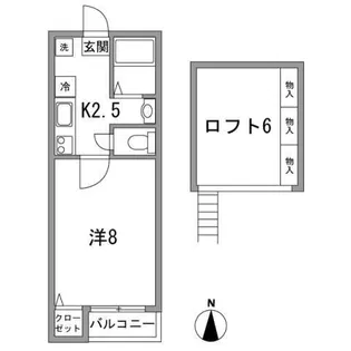 グリーンフォレスト【2階】の間取り