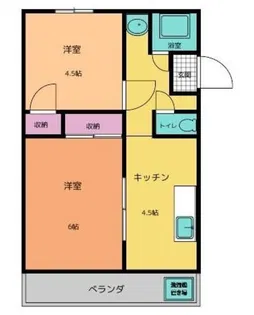 第二幸栄マンション【4階】の間取り