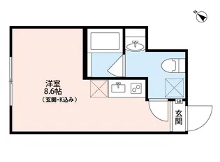 nomad 四つ木【3階】の間取り