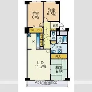 屯田6条8丁目マンション【4階】の間取り