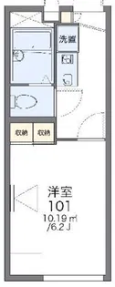 レオパレスBAMBOO【1階】の間取り