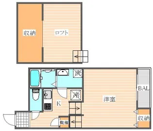 MUKAVA吉塚【2階】の間取り