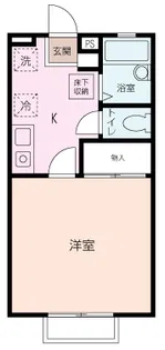 クロスローズB【1階】の間取り