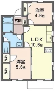 ヒルズサンシャインA【1階】の間取り