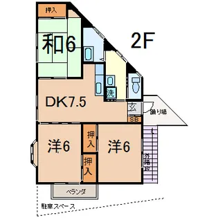ジョイム川端【2階】の間取り