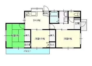 山口県岩国市青木町2【一戸建】の間取り