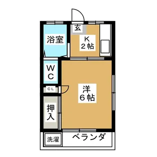 1Kの間取り画像