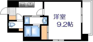 エイトバレー40平和大通り【9階】の間取り