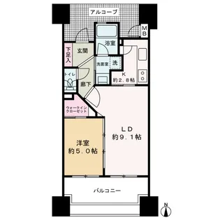 BELISTA北梅田【7階】の間取り