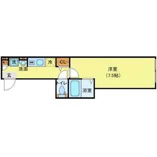 エクセラン南千住【2階】の間取り