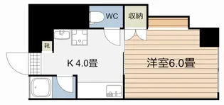 シャインパール池田【1階】の間取り