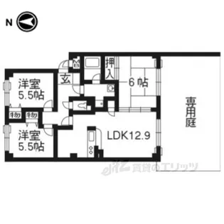 ノールヴァーグ【1階】の間取り